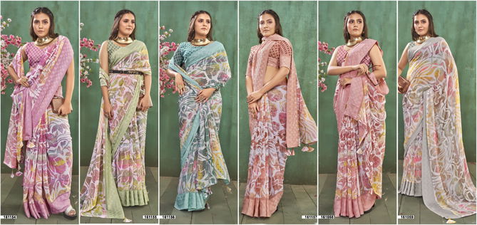 Aurian Vol 7 By Vallabhi Printed Georgette Sarees Wholesale Shop In Surat